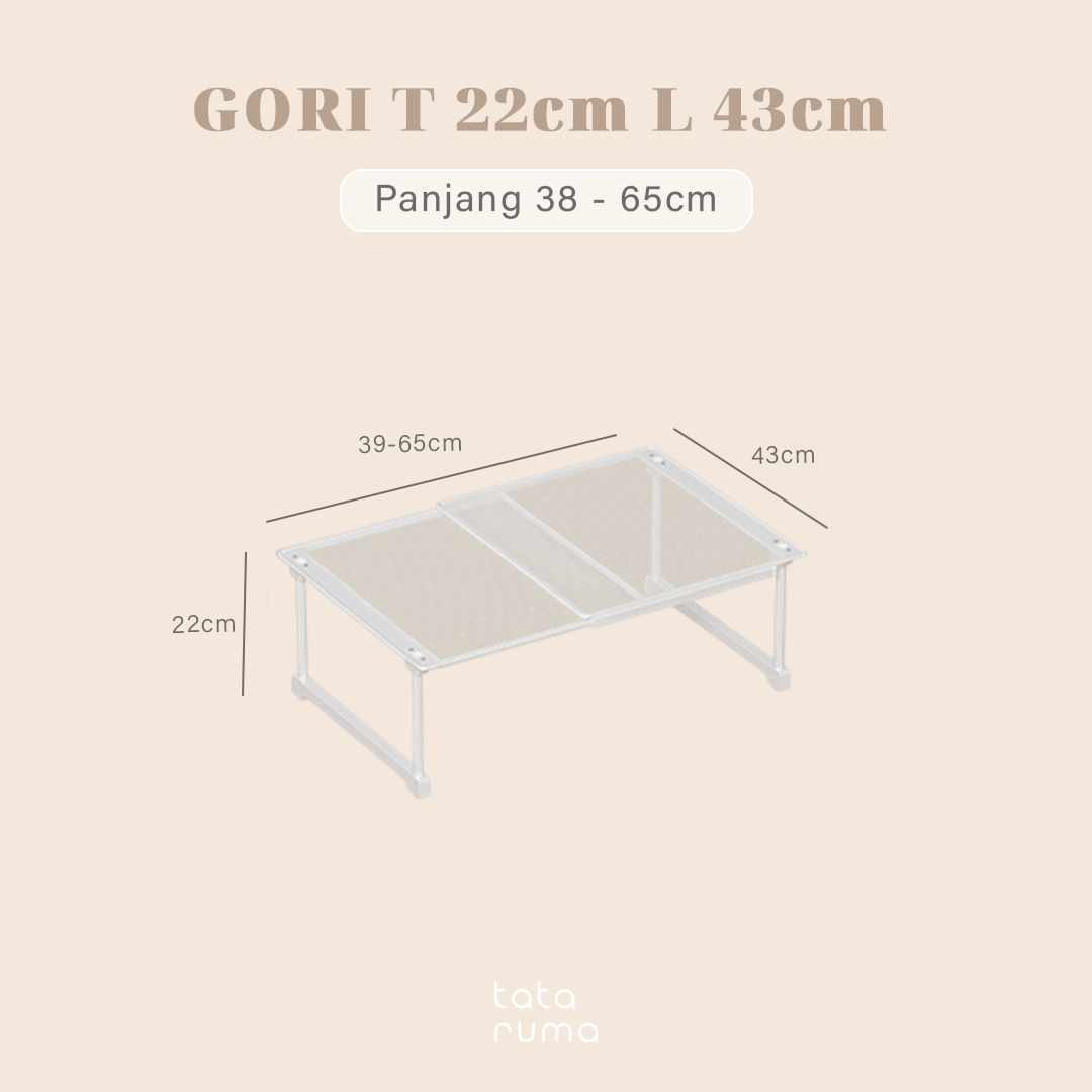 GORI - Rak Sekat Lemari Baju Penyimpanan Serbaguna Partisi Adjustable dan Stackable