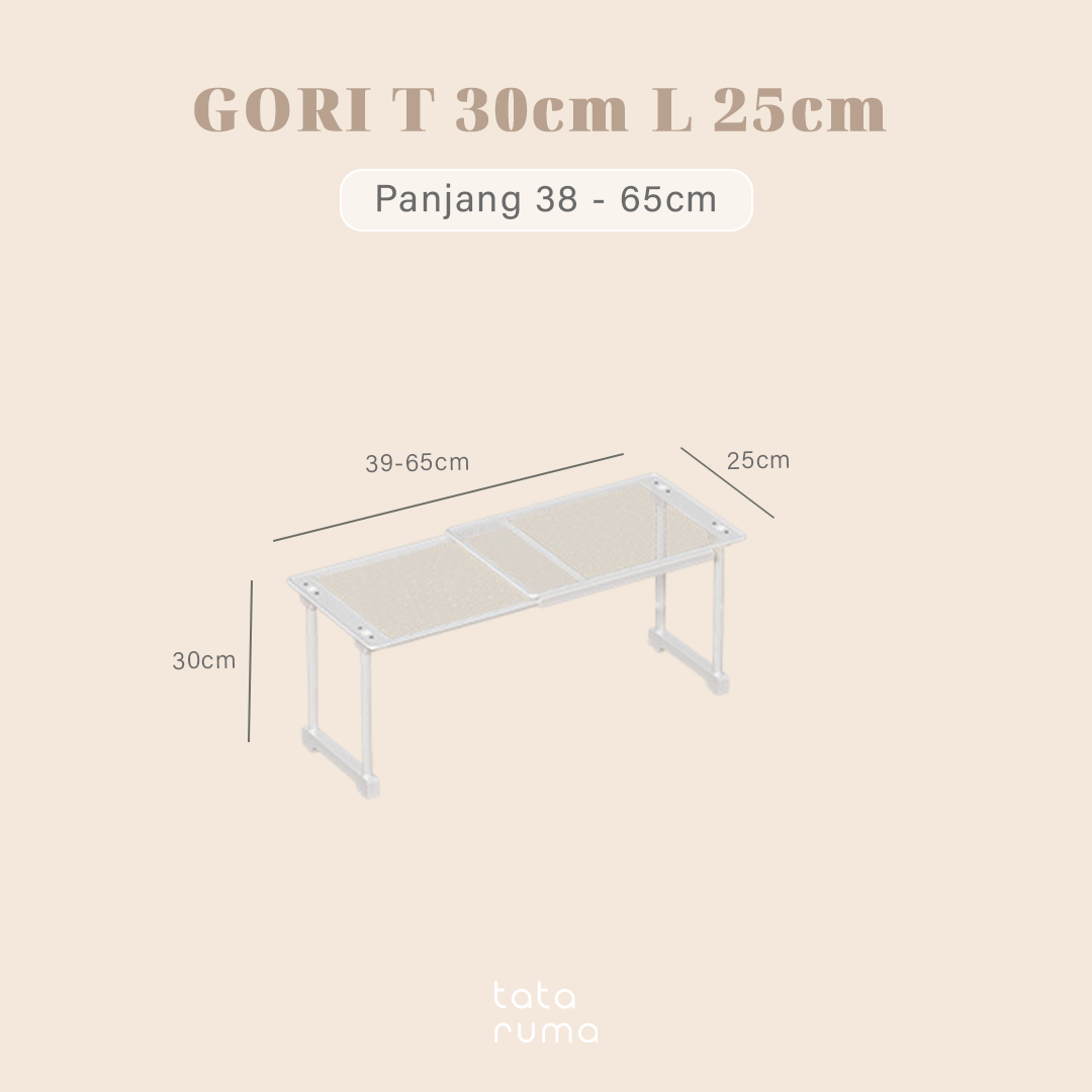 GORI - Rak Sekat Lemari Baju Penyimpanan Serbaguna Partisi Adjustable dan Stackable