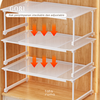 GORI - Rak Sekat Lemari Baju Penyimpanan Serbaguna Partisi Adjustable dan Stackable