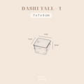 DASHI TALL - Drawer Organizer Transparent Storage Box Kotak Penyimpanan Sekat Divider Pembatas Laci