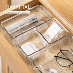 DASHI TALL - Drawer Organizer Transparent Storage Box Kotak Penyimpanan Sekat Divider Pembatas Laci