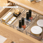 DASHI TALL - Drawer Organizer Transparent Storage Box Kotak Penyimpanan Sekat Divider Pembatas Laci