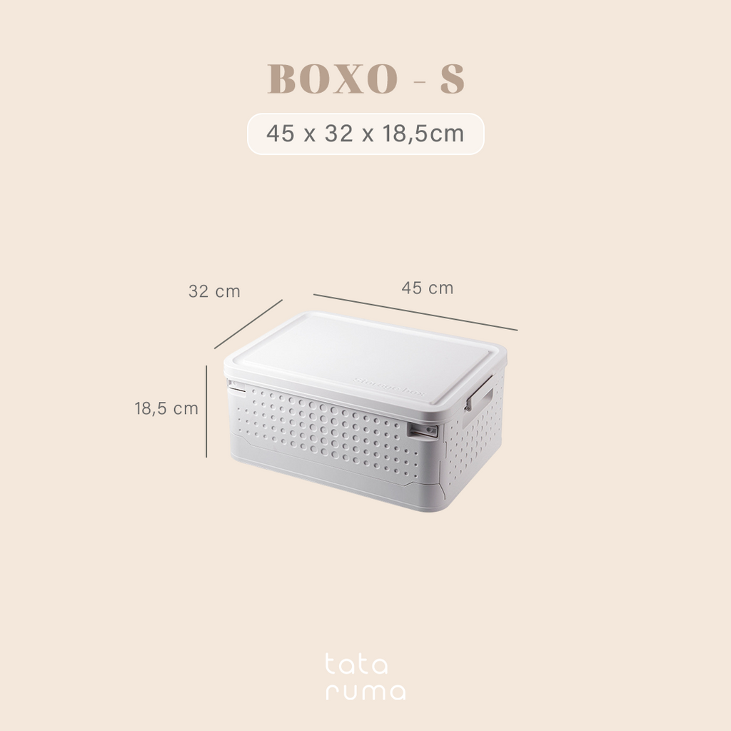 BOXO - Storage Box Stackable Lipat Simpan Buku, Snack, Mainan, Baju dan lainnya Serbaguna Multifungsi