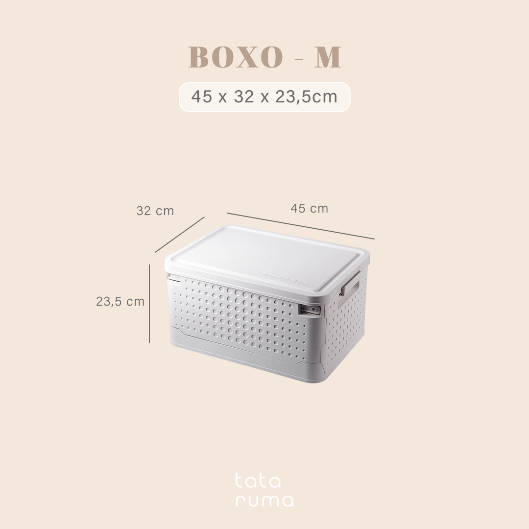 BOXO - Storage Box Stackable Lipat Simpan Buku, Snack, Mainan, Baju dan lainnya Serbaguna Multifungsi