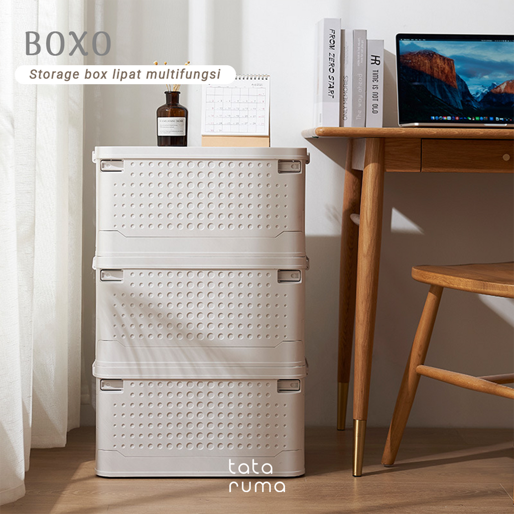 BOXO - Storage Box Stackable Lipat Simpan Buku, Snack, Mainan, Baju dan lainnya Serbaguna Multifungsi