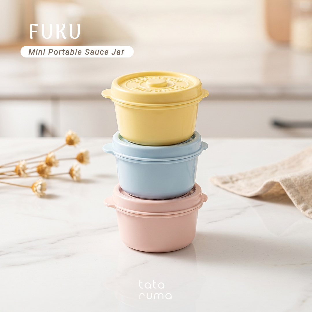 FUKU - Mini Portable Sauce Bottle Salad Dressing Ketchup Saos Jar Tempat Obat Serbaguna
