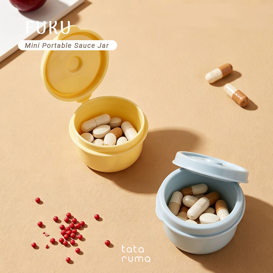 FUKU - Mini Portable Sauce Bottle Salad Dressing Ketchup Saos Jar Tempat Obat Serbaguna