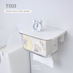 TISO - Kotak Gantung Tissue Toilet Kamar Mandi Tempel Dinding Tanpa Bor