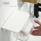 TISO - Kotak Gantung Tissue Toilet Kamar Mandi Tempel Dinding Tanpa Bor
