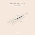AURORA - Penjepit Capitan Silikon Dapur Makanan BBQ Stainless Steel