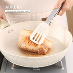 AURORA - Penjepit Capitan Silikon Dapur Makanan BBQ Stainless Steel