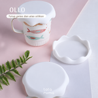 OLLO - Cup Cover Tutup Alas Gelas Cangkir Botol Silikon Estetik