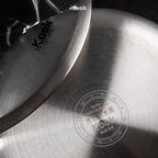 KOOK TEXTURA [BUNDLE] Fry Pan 20cm + Sauce pan 18cm Tri-ply Fully Clad Textured Stainless Steel 18/10 Zero Coating SUS 316 Interior 403 Exterior Non-toxic PFOA PTFE Free Grafir Nama Engrave Gift Housewarming Wedding Birthday Hampers
