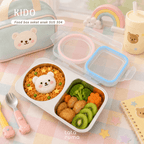 KIDO -  Food Box Anak Stainless Steel 304 Bersekat