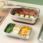 KLANK - Lunch Box Stainless 2 Tingkat Sekat Kedap Udara SUS 304