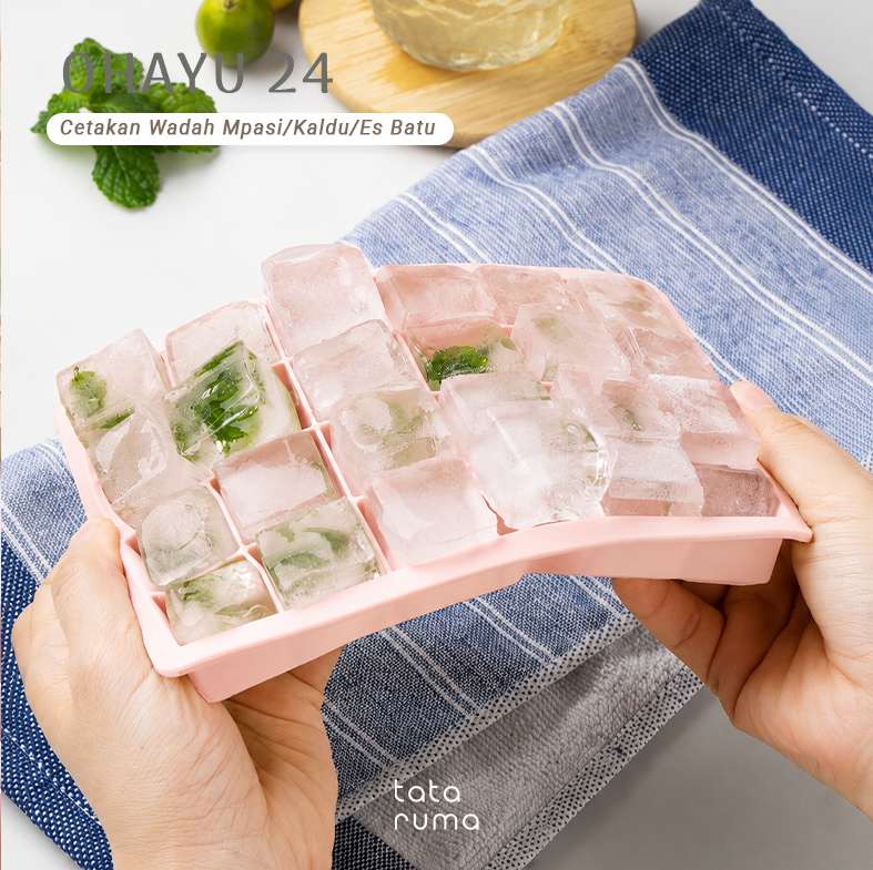 OHAYU 24 - Cetakan Wadah MPASI/Kaldu/Es Batu BPA FREE Silicone Tahan Panas Dingin