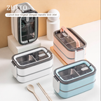 ZUTTO - Lunch Box Tingkat Stainless Steel 304 dengan Handle