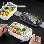ZUTTO - Lunch Box Tingkat Stainless Steel 304 dengan Handle