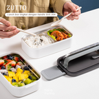 ZUTTO - Lunch Box Tingkat Stainless Steel 304 dengan Handle