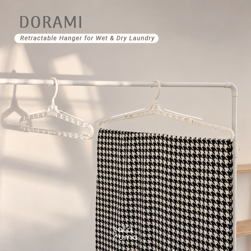 DORAMI - Gantungan Multi-Functional Retractable Hanger 360° Rotating Non-Slip Wet & Dry Use