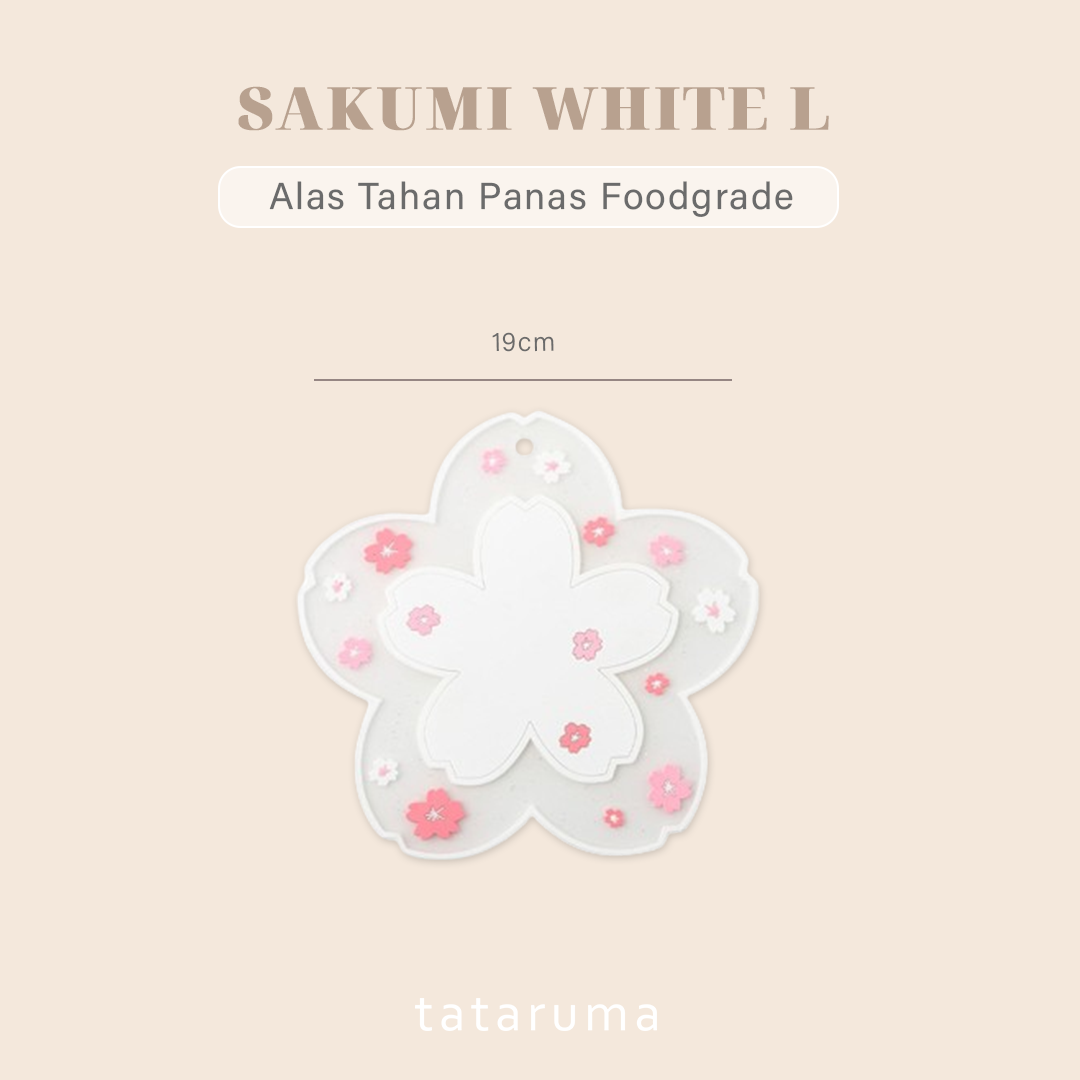 SAKUMI - Alas Tahan Panas Food Grade Sakura Coaster Tatakan