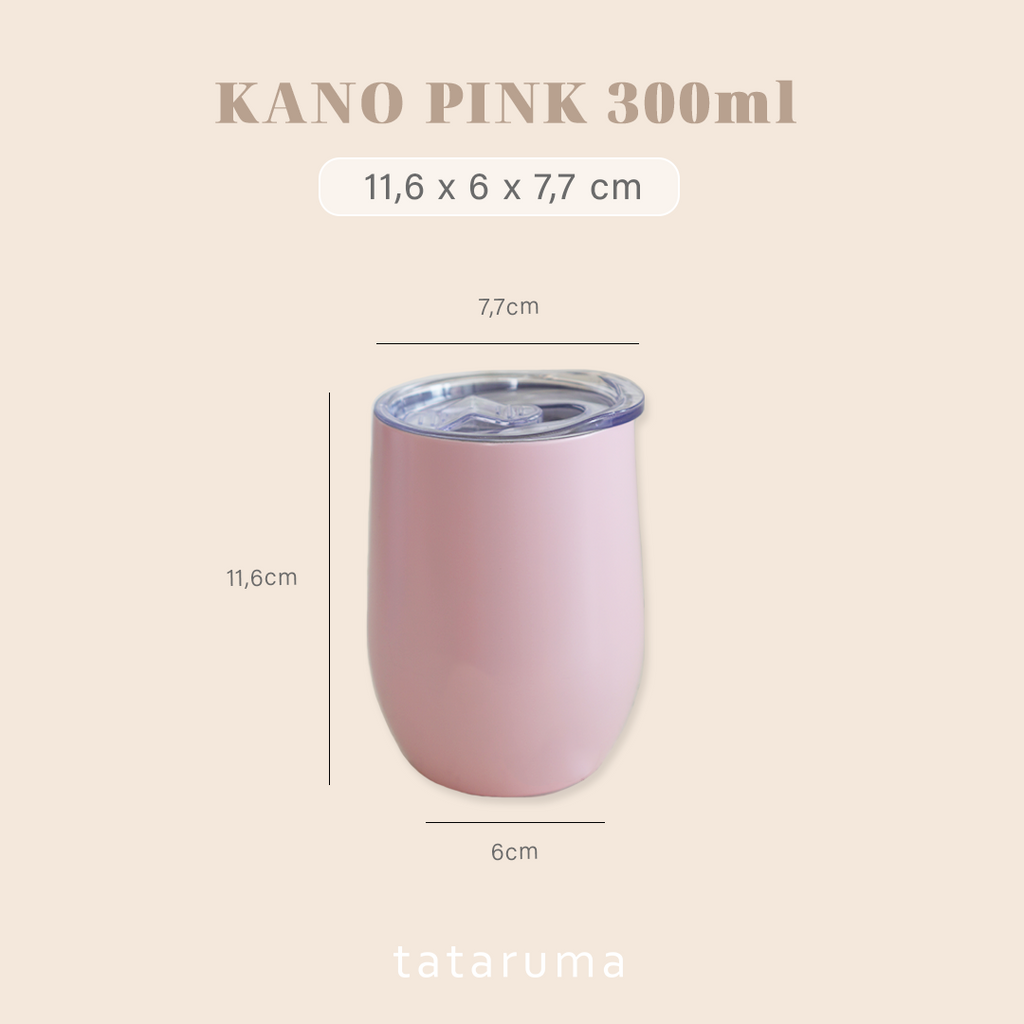 KANO - Tumbler Gelas Stainless Kedap Antibocor 300ml
