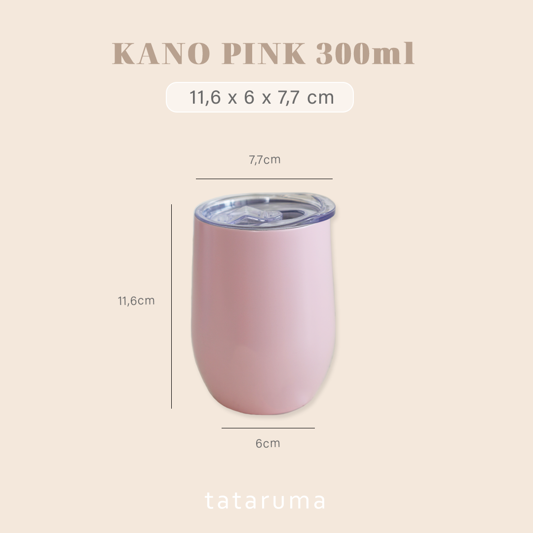 KANO - Tumbler Gelas Stainless Kedap Antibocor 300ml