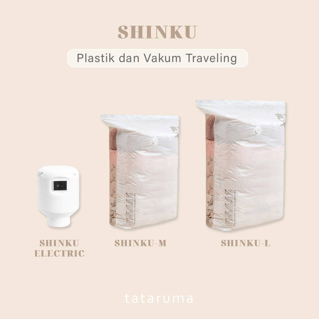 SHINKU - Plastik Vakum Jumbo Kompresi Pakaian Selimut Coat Bed Cover Packing Anti Air