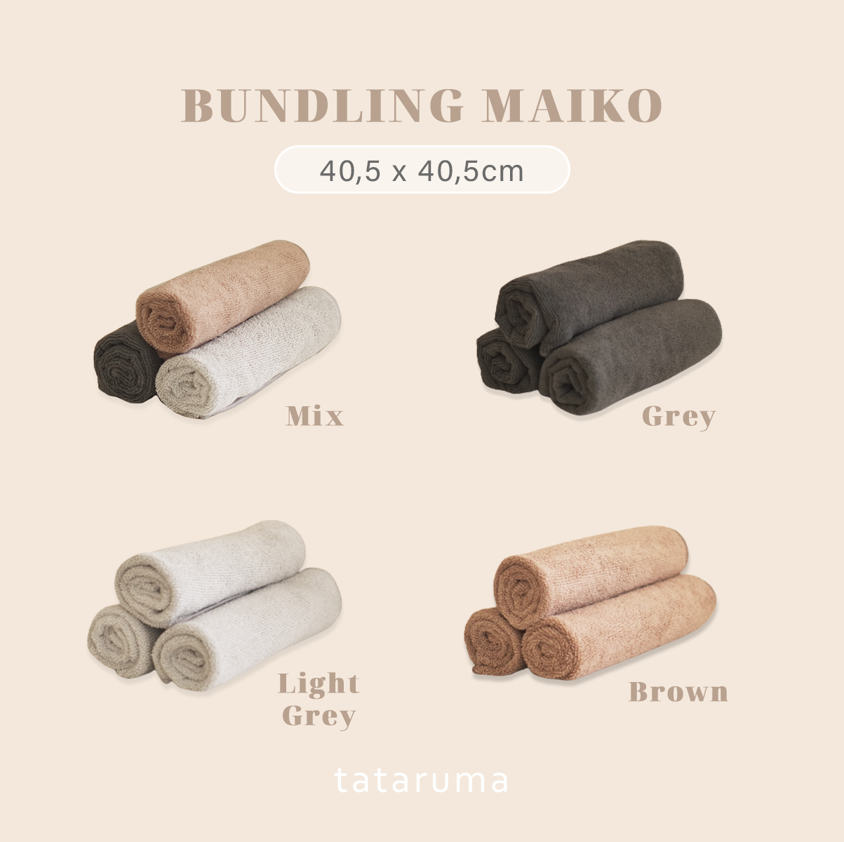 MAIKO Bundling 3pcs - Lap Kain Microfiber Serbaguna Daya Serap Tinggi 360gsm