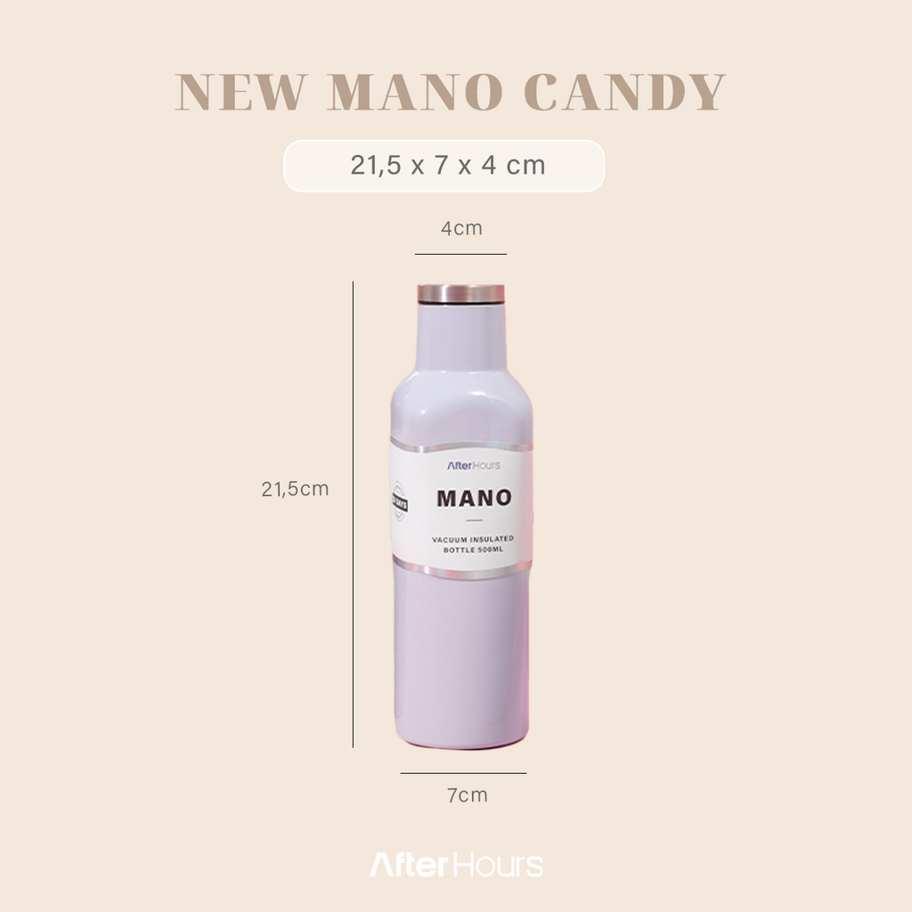 NEW MANO - Tumbler Vacuum Insulated Bottle 500ml Tahan Panas Dingin  Stainless Steel 304