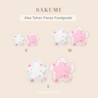 SAKUMI - Alas Tahan Panas Food Grade Sakura Coaster Tatakan