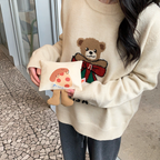 ASHAKI - Pouch Kanvas Kaki Karakter Donut Cake Pizza Lucu Kekinian Mini Hadiah Kado Souvenir Anak