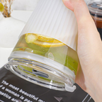 ATARU - Tumbler Gelas Kaca Tahan Panas Dingin Anti Bocor 350ml
