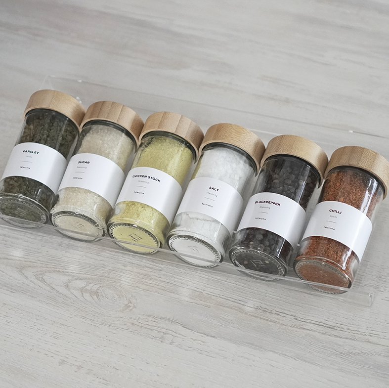 ATOMI SEKAI BUNDLING - Alas Display 6 Botol Bumbu Sekat Laci Multi-lapis
