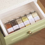 ATOMI SEKAI BUNDLING - Alas Display 6 Botol Bumbu Sekat Laci Multi-lapis