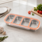 BANCAN - Food Box Banchan Stainless Steel 304 Kedap Anti Bocor Sekat 2 dan 3