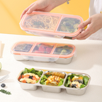 BANCAN - Food Box Banchan Stainless Steel 304 Kedap Anti Bocor Sekat 2 dan 3