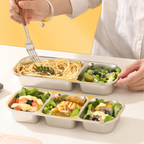 BANCAN - Food Box Banchan Stainless Steel 304 Kedap Anti Bocor Sekat 2 dan 3