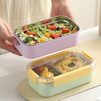 BENKA - Lunch Box Stainless Anak 304 Sekat Kotak Bekal Anti Bocor Tumpah