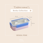 BENKA - Lunch Box Stainless Anak 304 Sekat Kotak Bekal Anti Bocor Tumpah