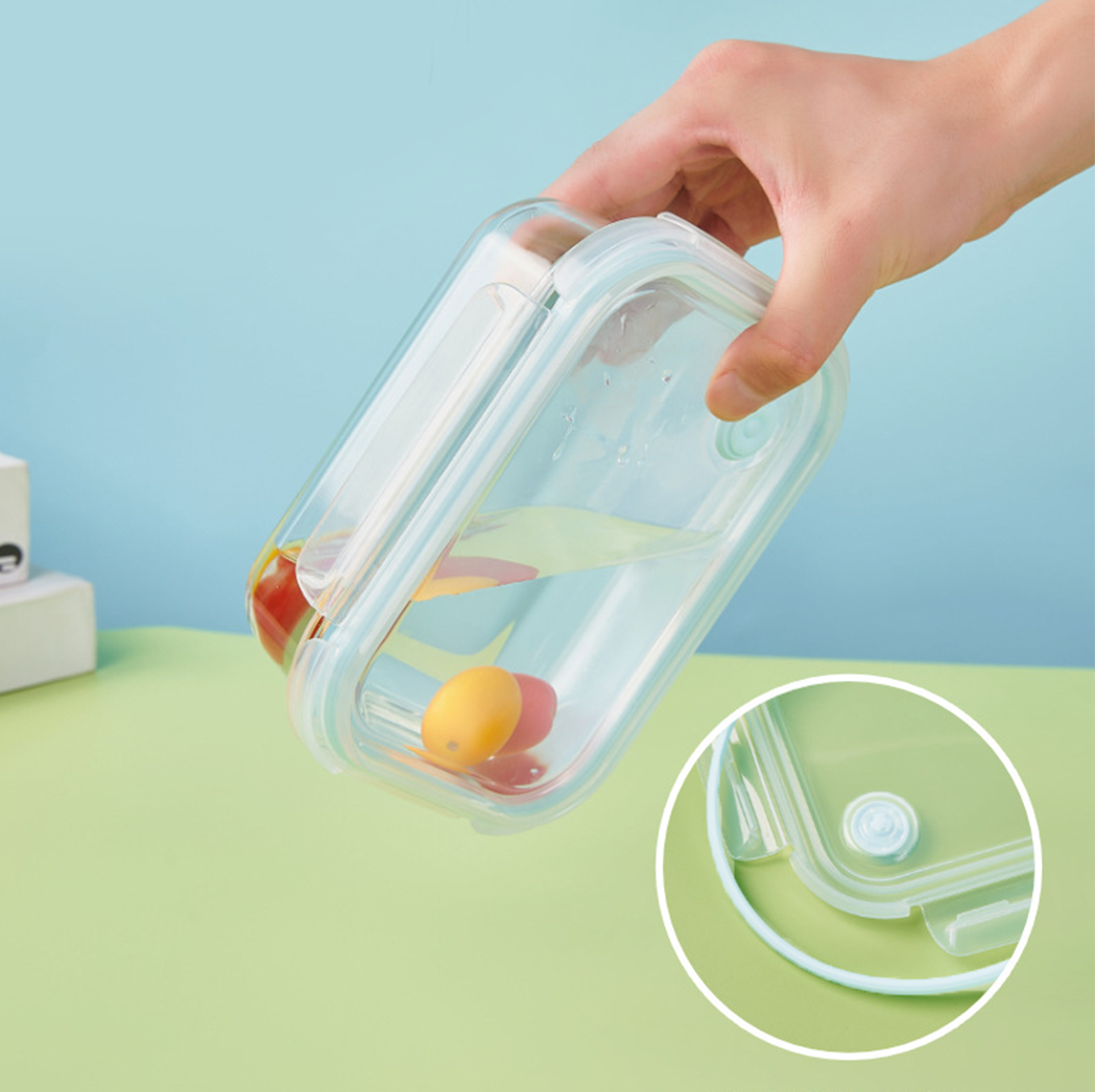BENTO PERSEGI - Lunch Box Kotak Penyimpanan Makanan Kaca Kedap Udara