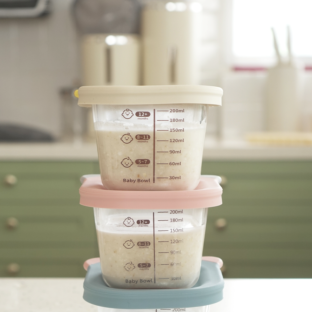 BENTO BABY ISI 3PCS - Food Box Kotak Kaca MPASI Bayi Beruang Bear Mini Penyimpanan Makanan Kaca Kedap Udara