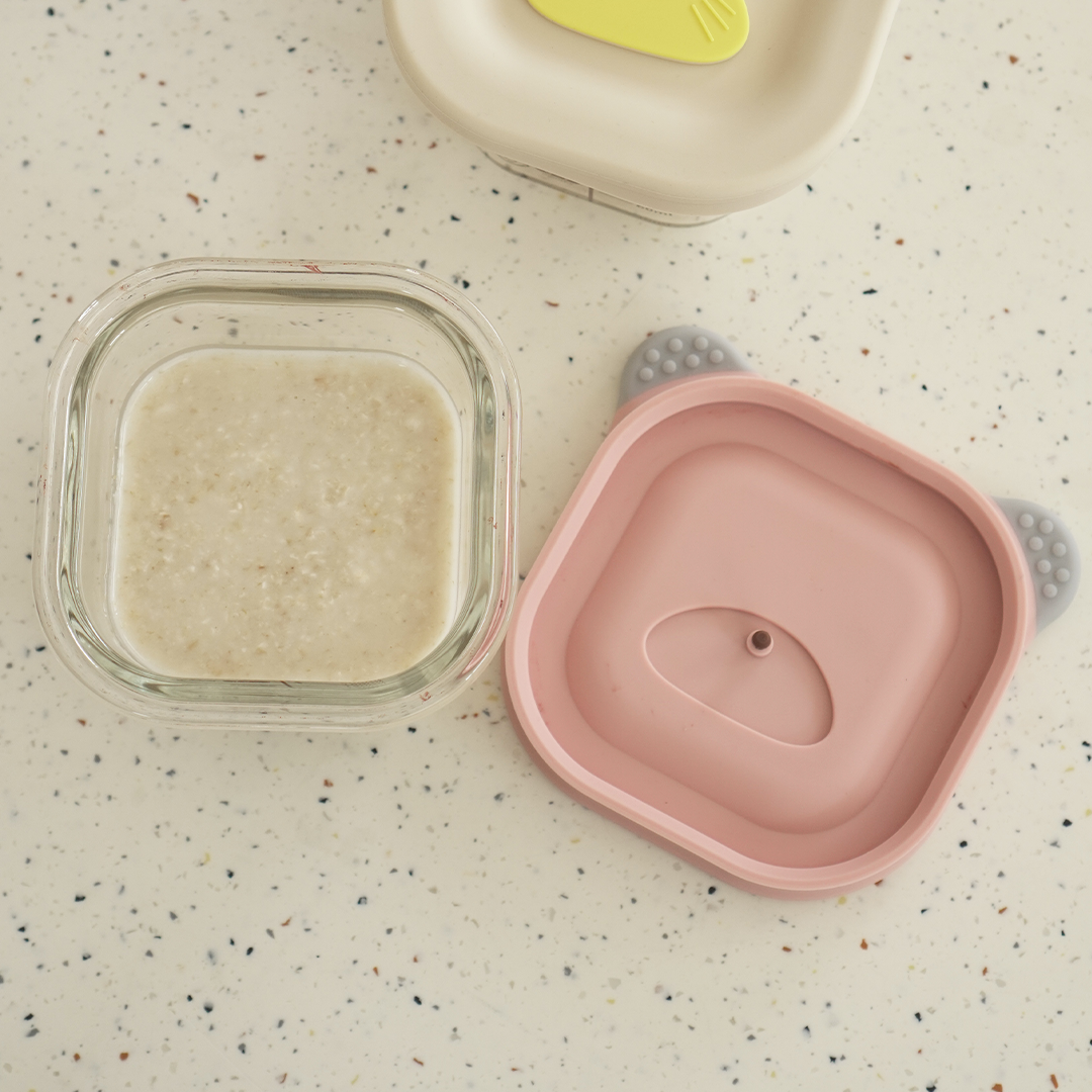 BENTO BABY ISI 3PCS - Food Box Kotak Kaca MPASI Bayi Beruang Bear Mini Penyimpanan Makanan Kaca Kedap Udara