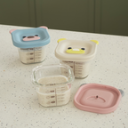 BENTO BABY ISI 3PCS - Food Box Kotak Kaca MPASI Bayi Beruang Bear Mini Penyimpanan Makanan Kaca Kedap Udara