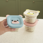 BENTO BABY ISI 3PCS - Food Box Kotak Kaca MPASI Bayi Beruang Bear Mini Penyimpanan Makanan Kaca Kedap Udara