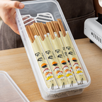 BOKUMI - Kotak Kontainer Tempat Penyimpanan Toples Kulkas Fridge Food Storage Container Organizer Box Serbaguna dengan Saringan Drainer