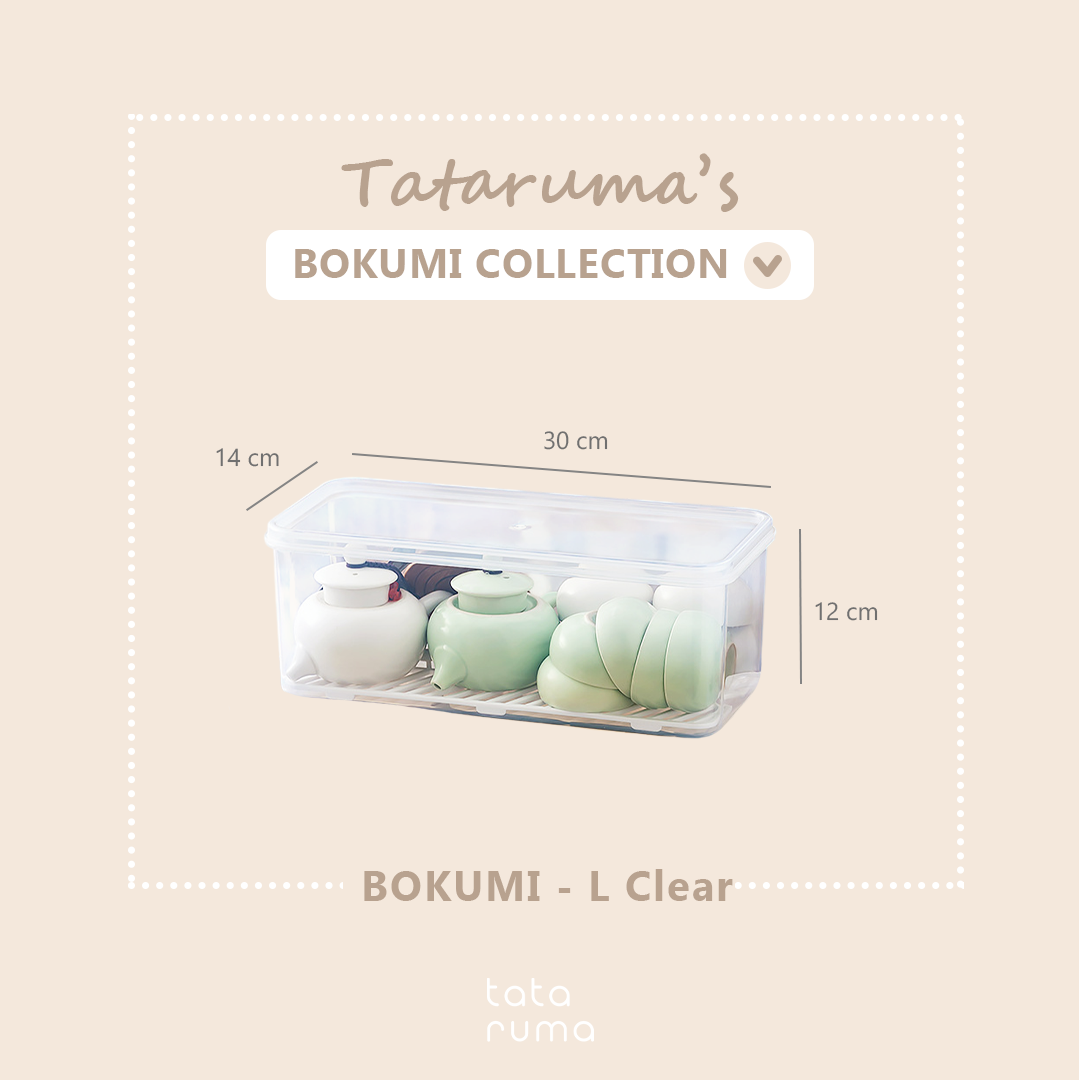 BOKUMI - Kotak Kontainer Tempat Penyimpanan Toples Kulkas Fridge Food Storage Container Organizer Box Serbaguna dengan Saringan Drainer