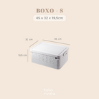 BOXO - Storage Box Stackable Lipat Simpan Buku, Snack, Mainan, Baju dan lainnya Serbaguna Multifungsi