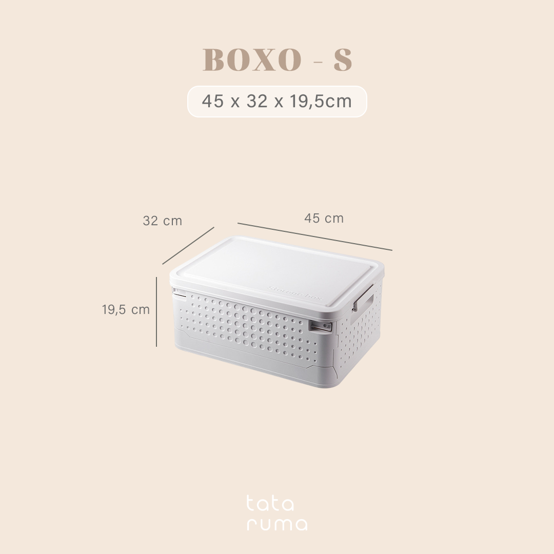 BOXO - Storage Box Stackable Lipat Simpan Buku, Snack, Mainan, Baju dan lainnya Serbaguna Multifungsi