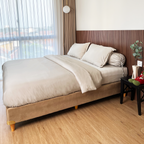 SORA Calla Bedding Set - Premium Bamboo Lyocell 300TC Fitted Bed Sheet Pillow Case Bolster